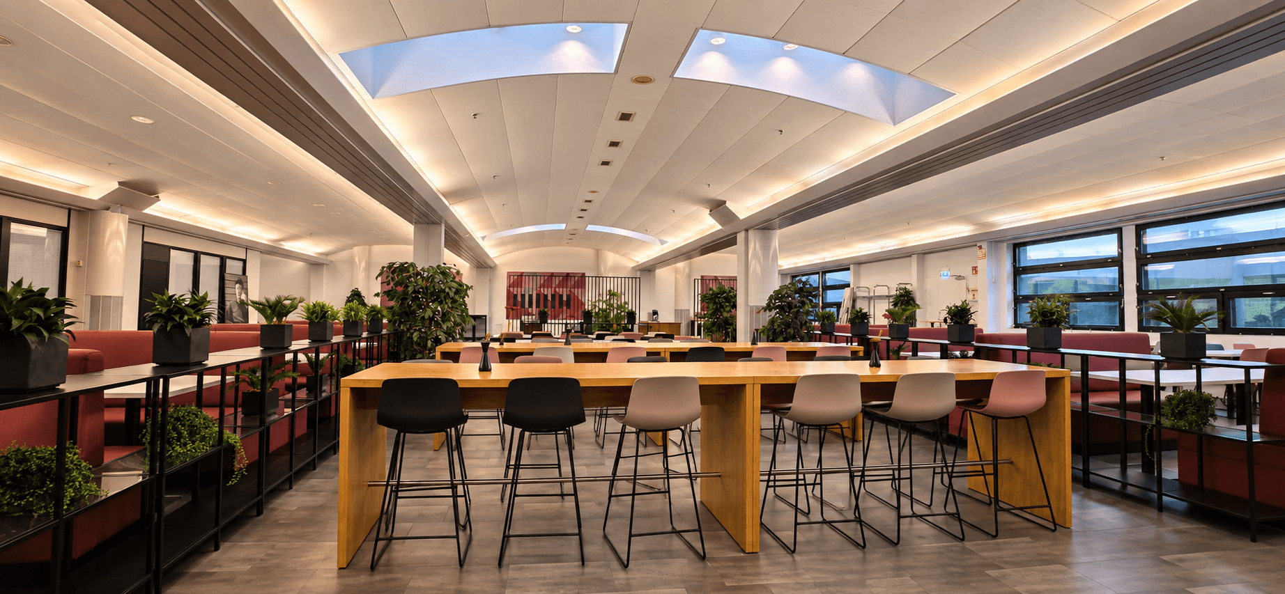 Bright and modern Food Corner restaurant and event venue in Konala